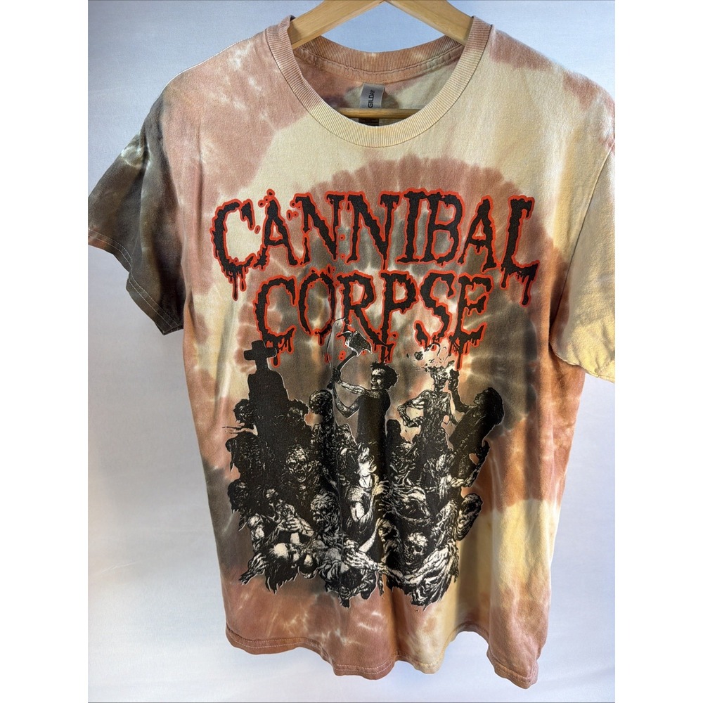 Cannibal Corpse 2024 North American Tour T-Shirt Tie Dye Gildan Men's M